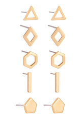 Geometric Boxed Stud Set