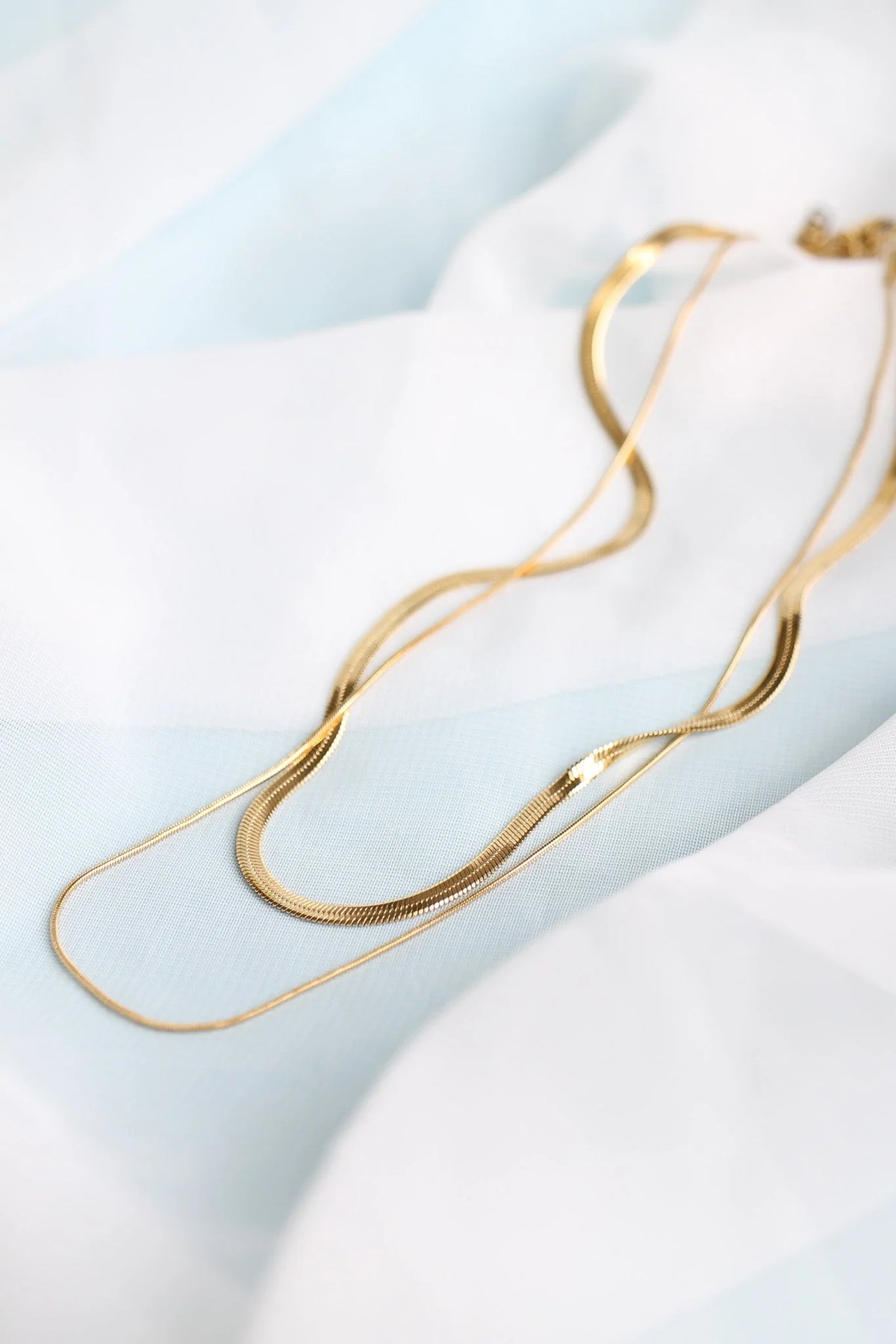 Back Bay Layered Necklace in Gold