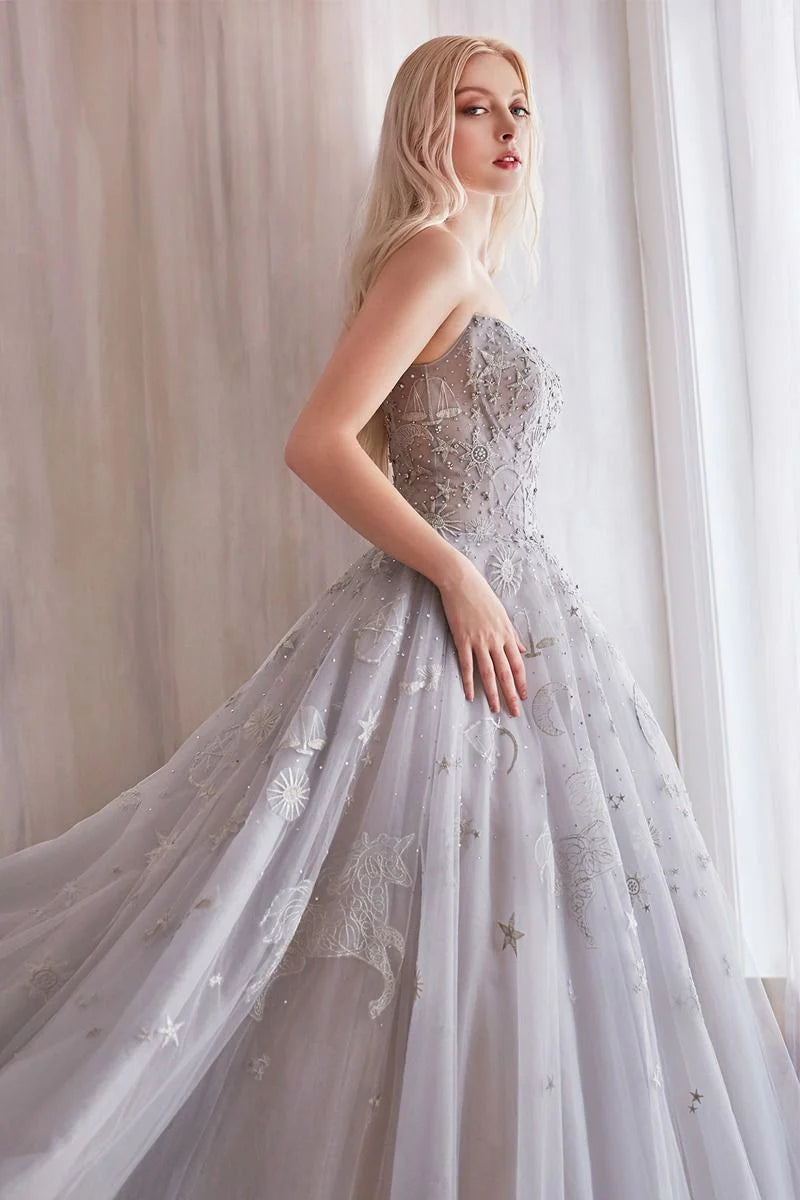 A0890 Constellation Selene Tulle Ball Gown - Andrea & Leo Couture