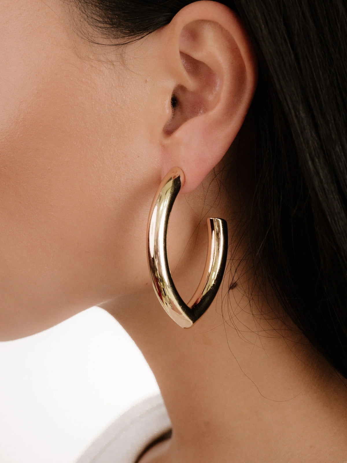 Mara Elongated Hoop Earrings