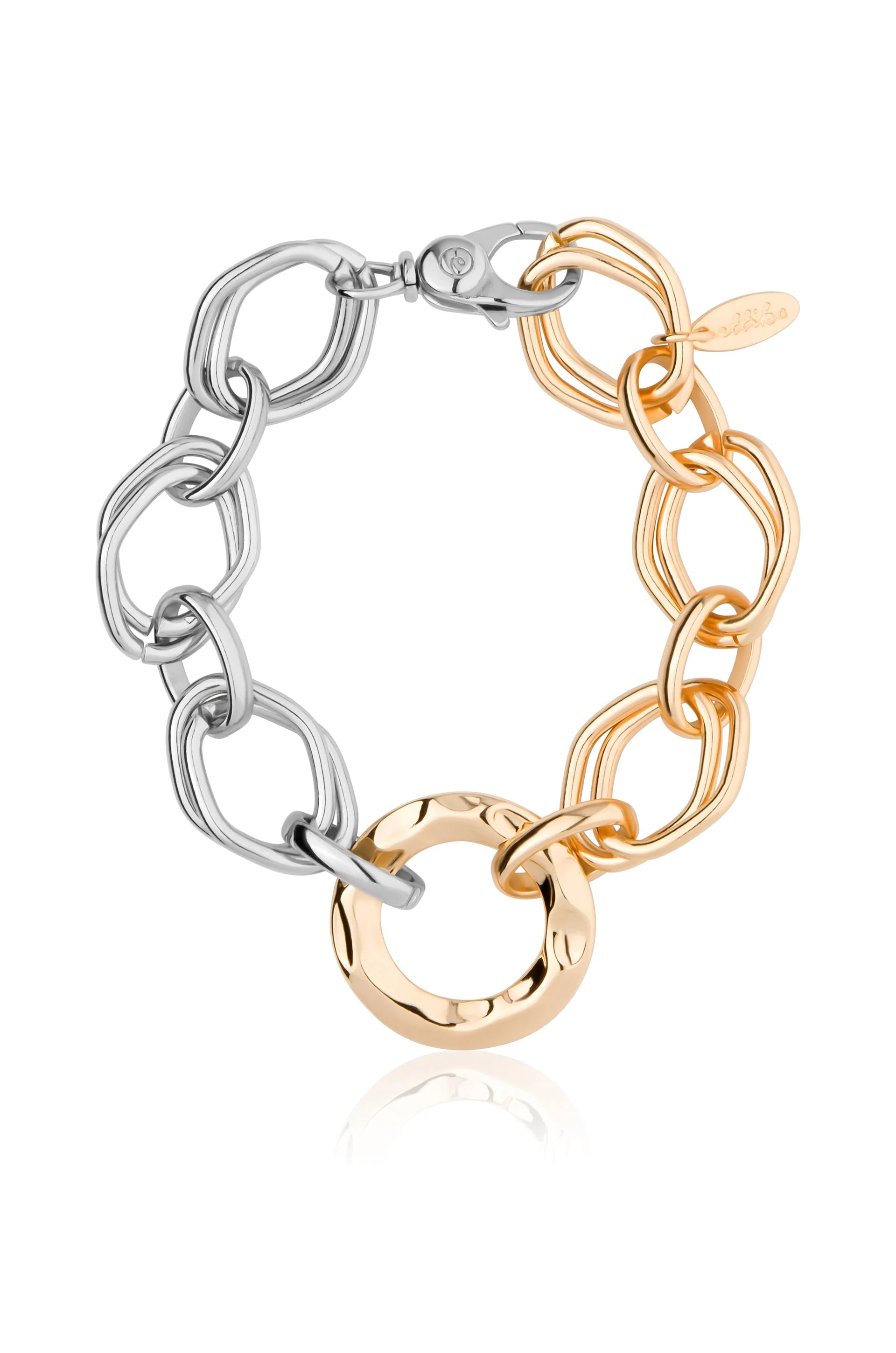 Mixed Metal Chain Link Bracelet