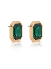 Emerald Deco Earrings