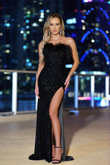 Oksana Gown - Black Feather