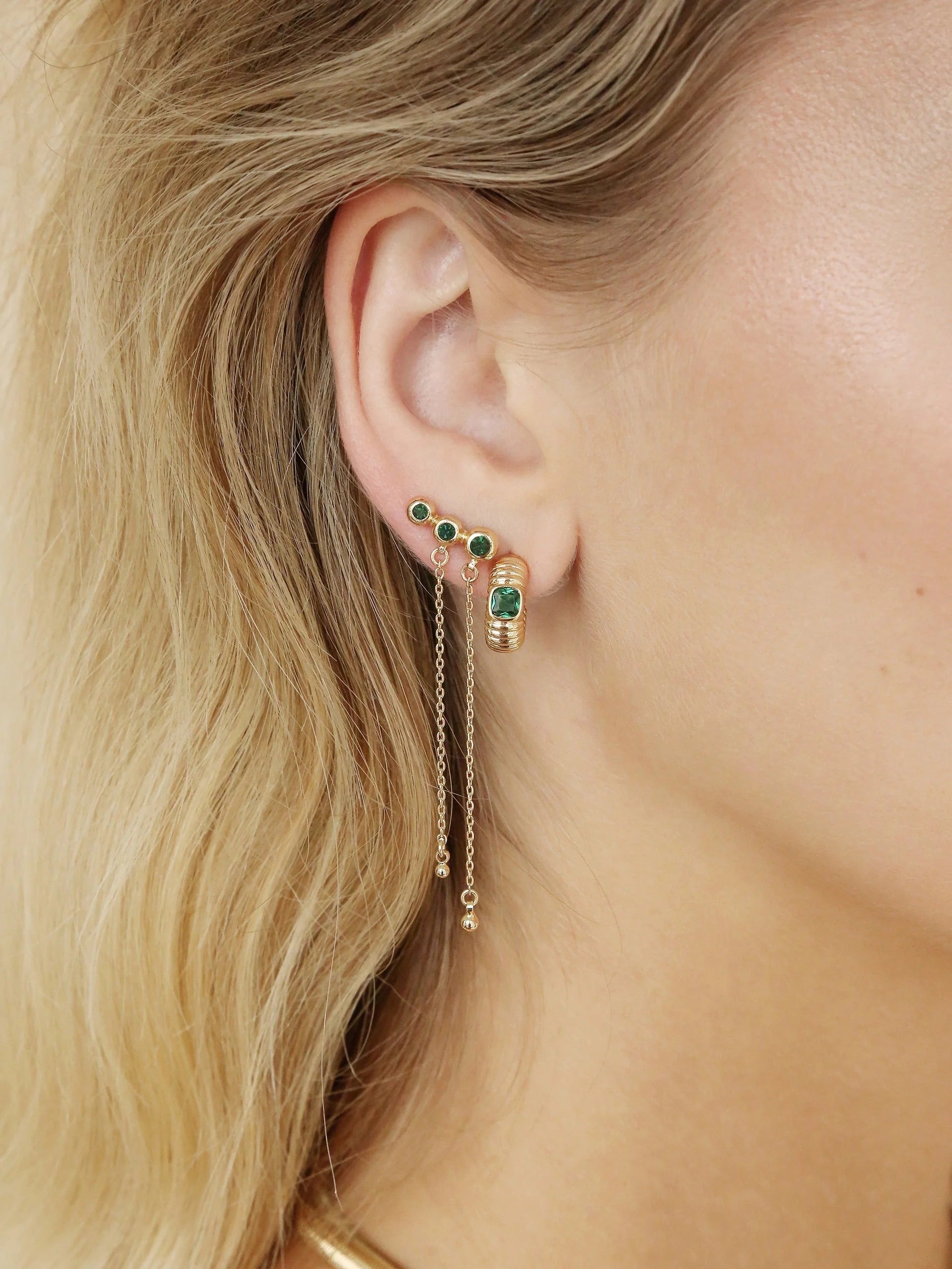 Emerald City Waterfall Earrings