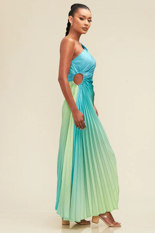 Sanibel Maxi Dress -  Blue/Green Ombre