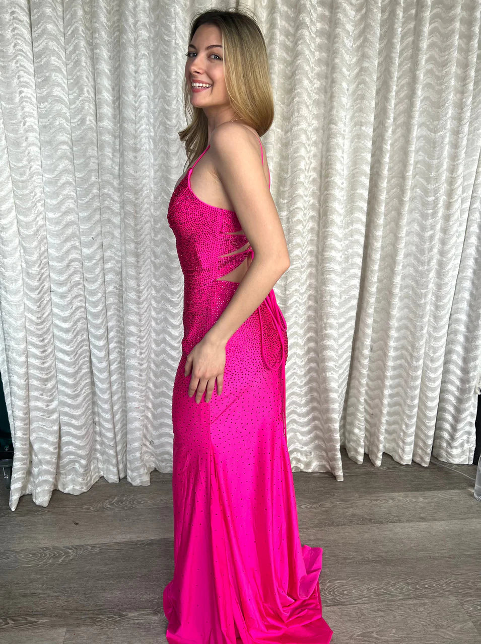 Natasha Gown - Hot Pink