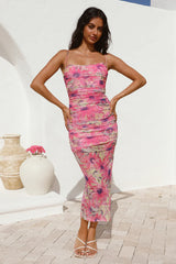 Daisy Maxi Dress - Pink Floral