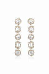 Crystal Droplets Dangle Earrings