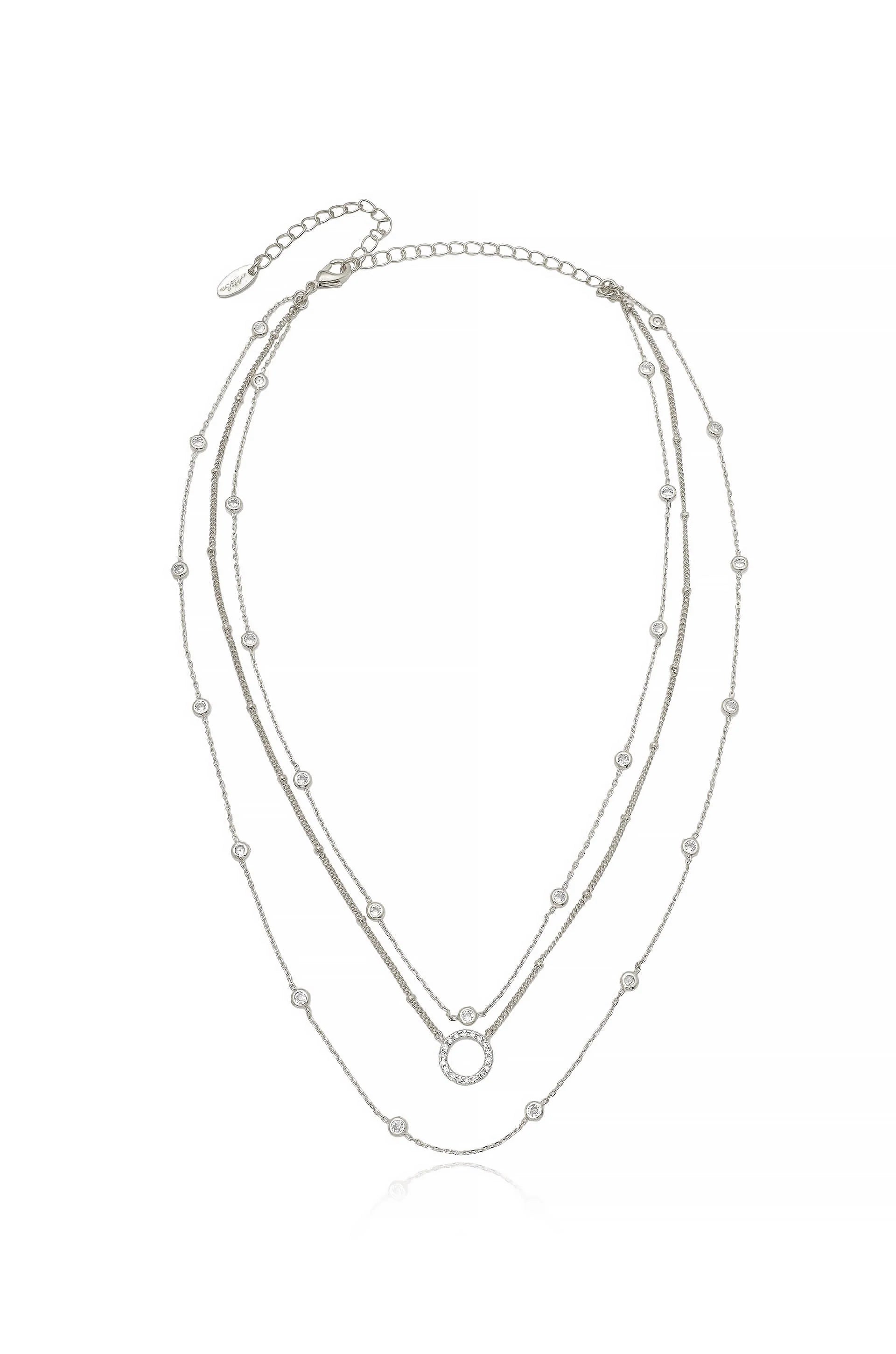 Monroe Crystal Strand Layered Necklace