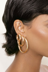 Large Thick Classic Hoops