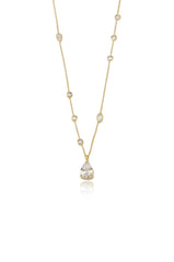 Delicate Crystal Pendant Necklace