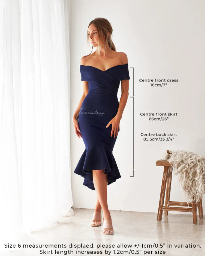 Brienne Dress - NAVY