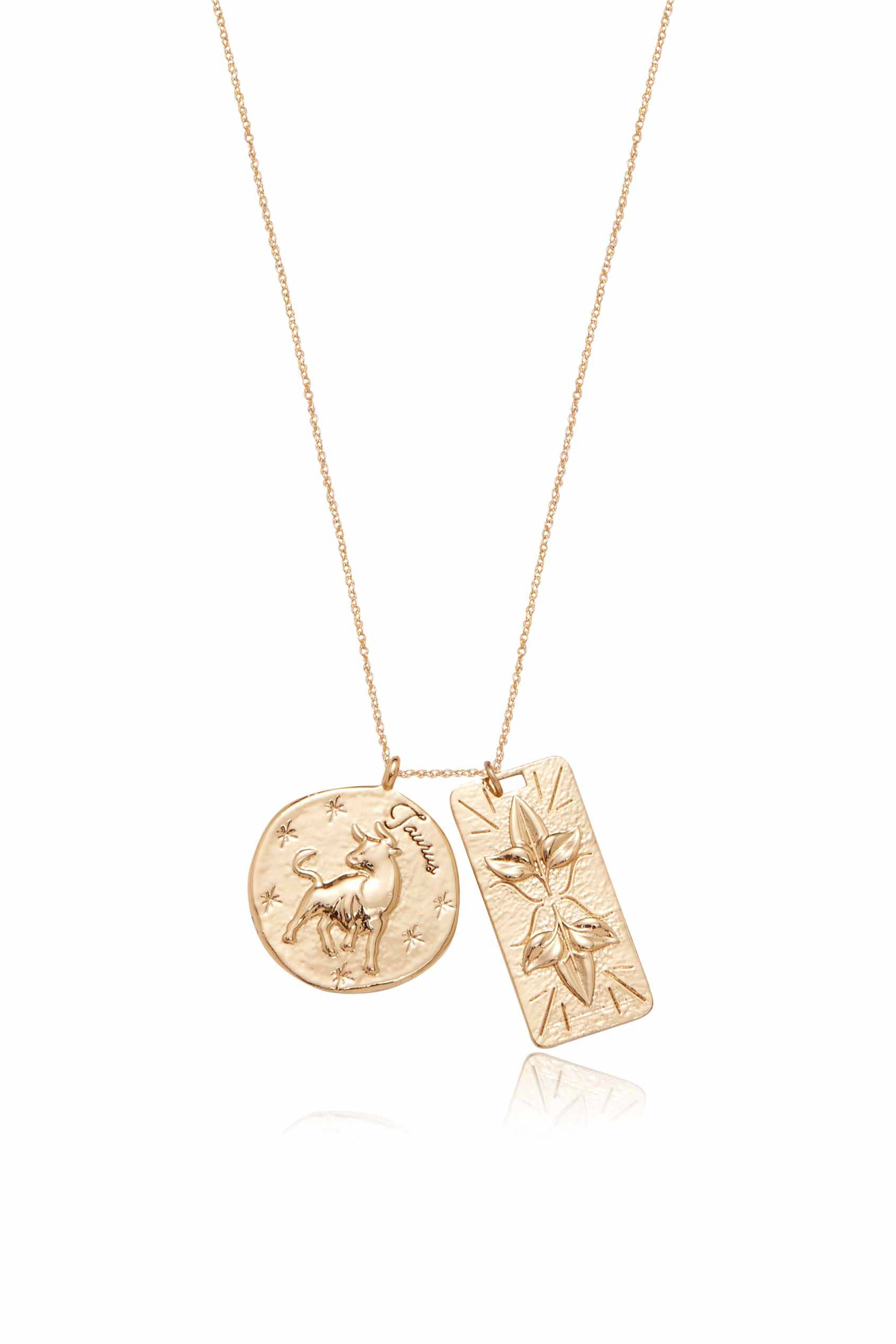 Zodiac Double Medallion Necklace