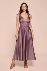 Maggie Midi Dress - English Violet