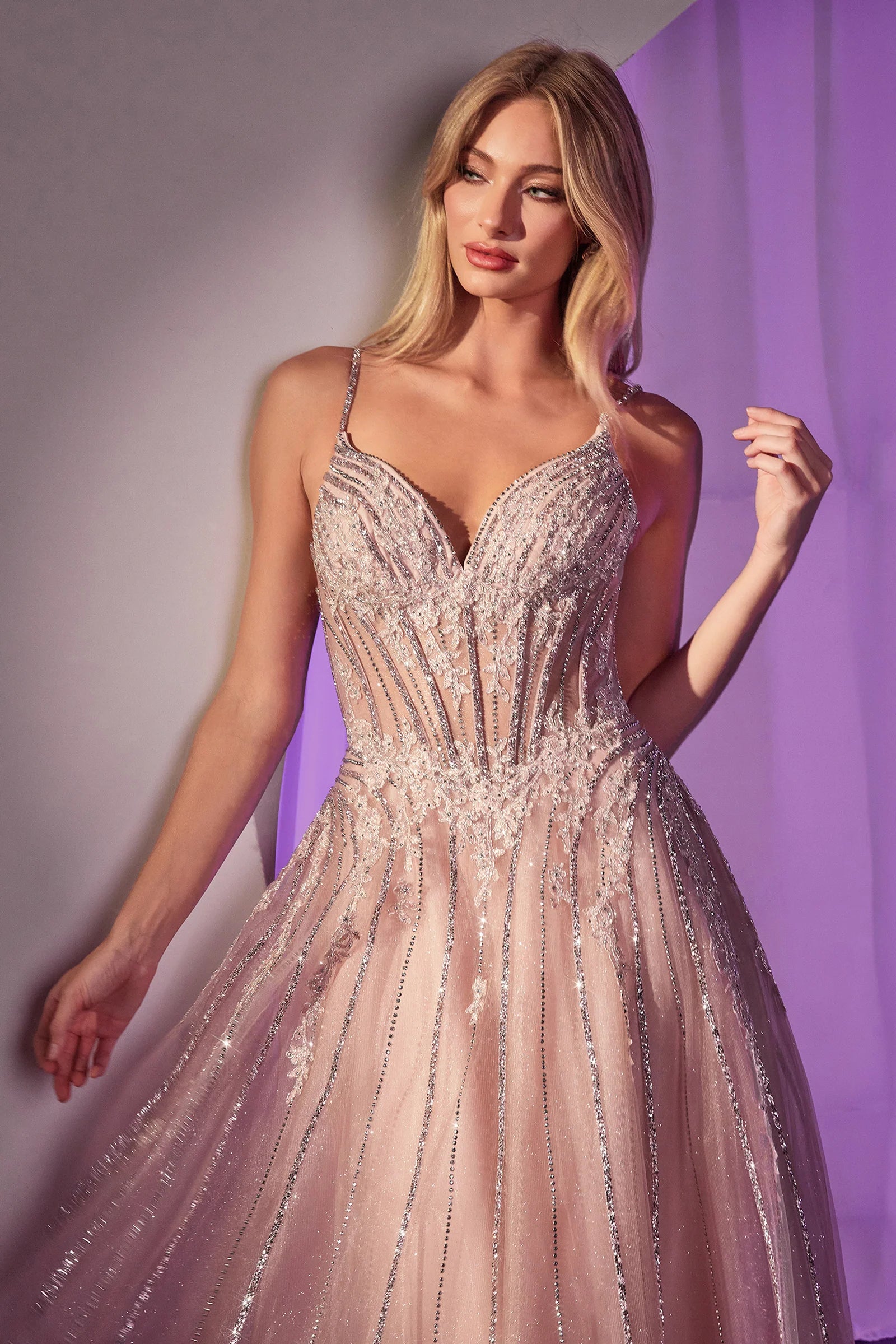 Wynter Gown - Crystal-Embellished A-Line Tulle Dress