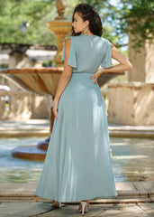 Kari Maxi Dress - Smokey Blue-FINAL SALE