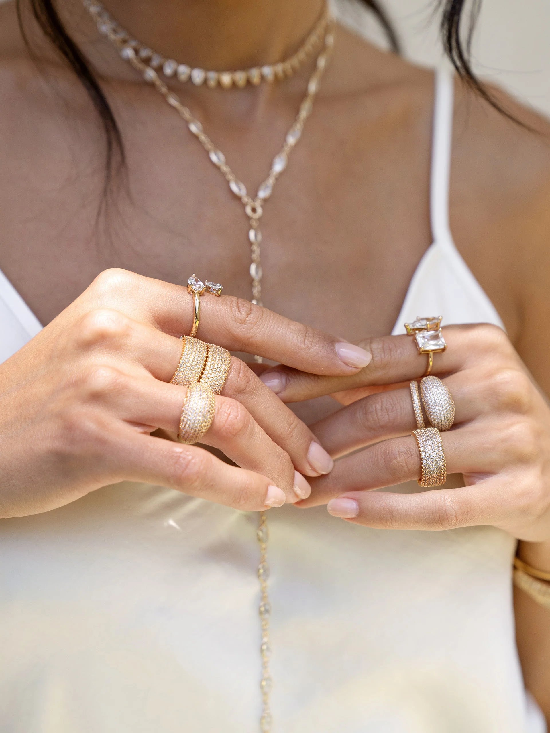 Crystal Cluster Knockout Ring