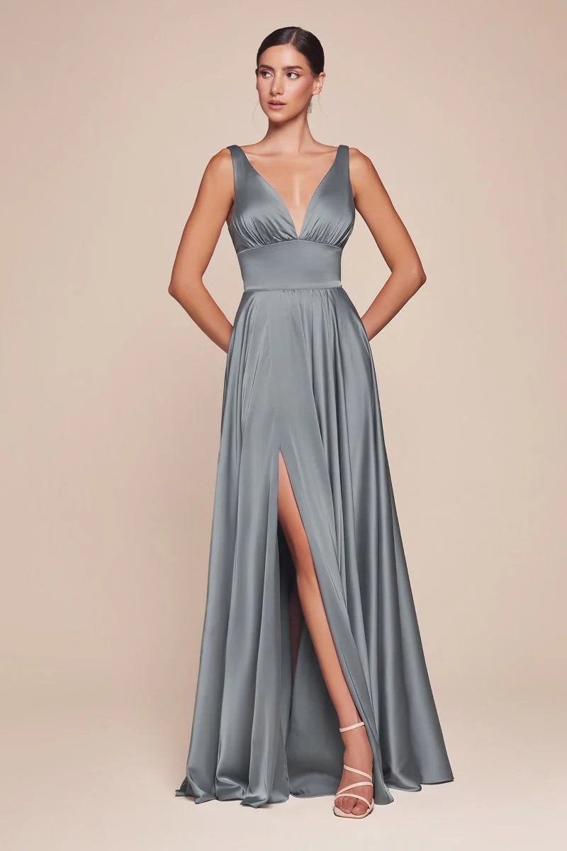 Kinsley Gown - Dusty Blue