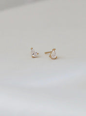 MINI TEARDROP CZ STUDS