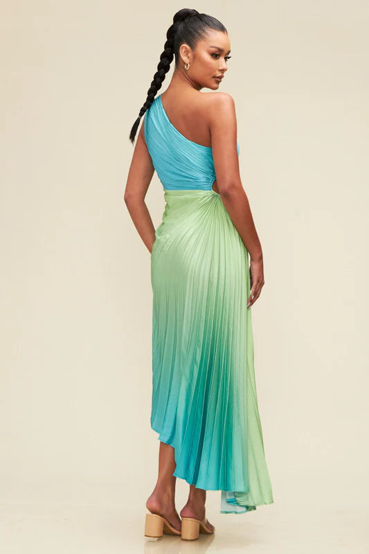 Sanibel Maxi Dress -  Blue/Green Ombre