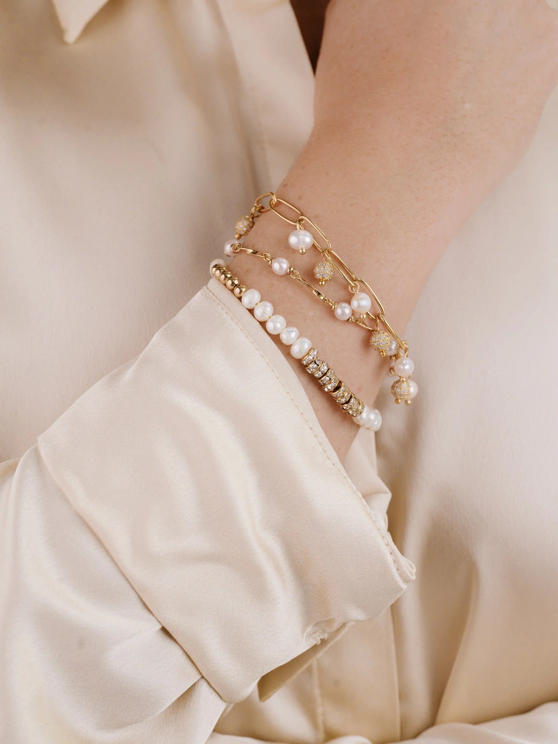 Pearl Party Bracelet Set of 3