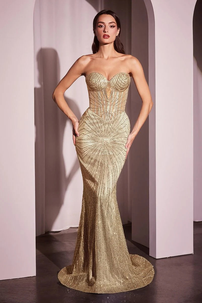 Maddox Gown - Gold