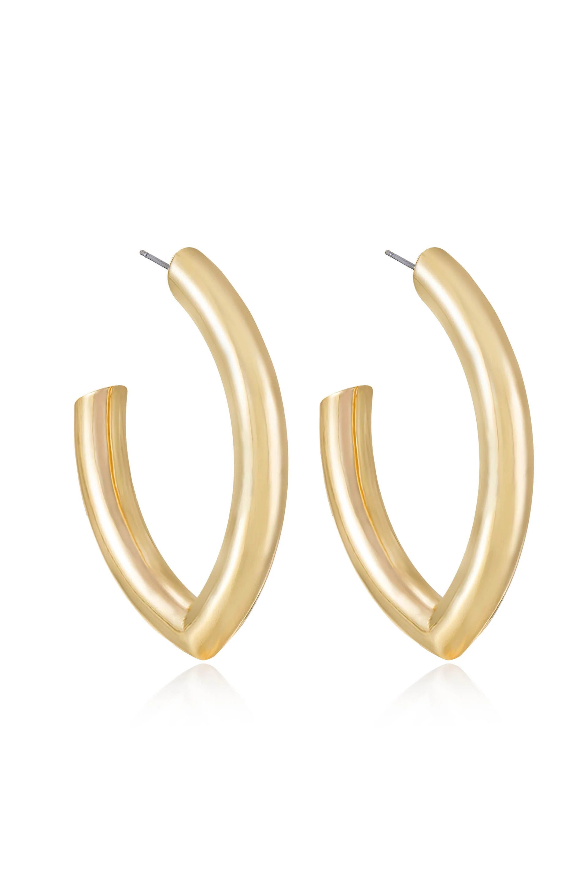 Mara Elongated Hoop Earrings