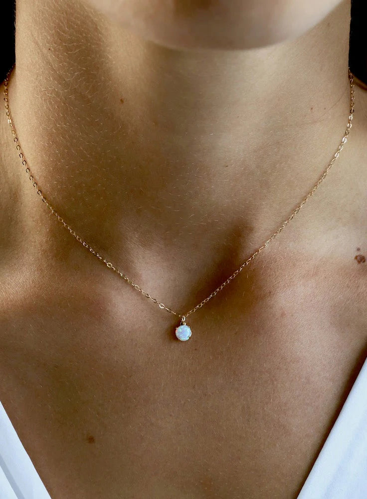 OPAL DROP NECKLACE