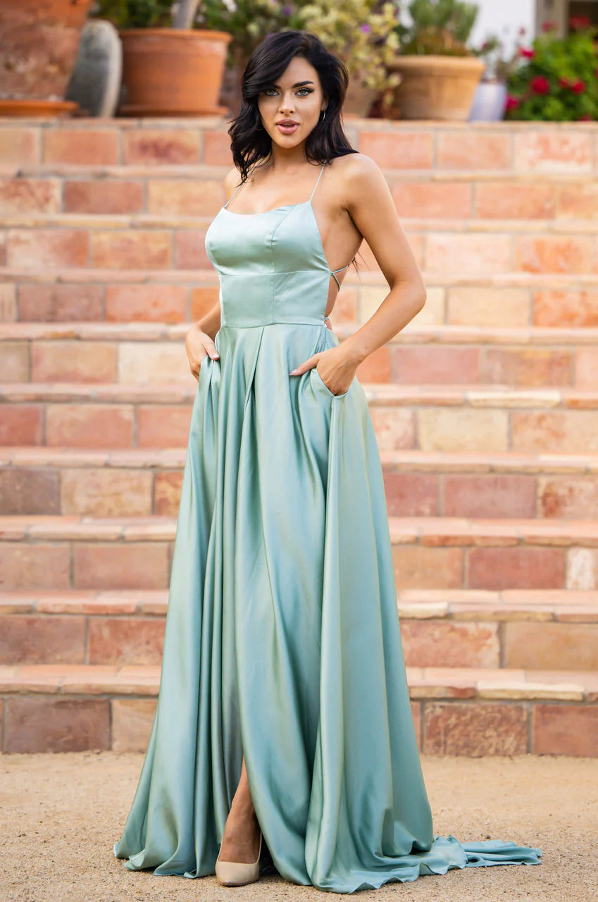 Liliana Gown - SAGE-FINAL SALE