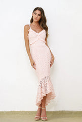 Leanne Midi Dress - BLUSH