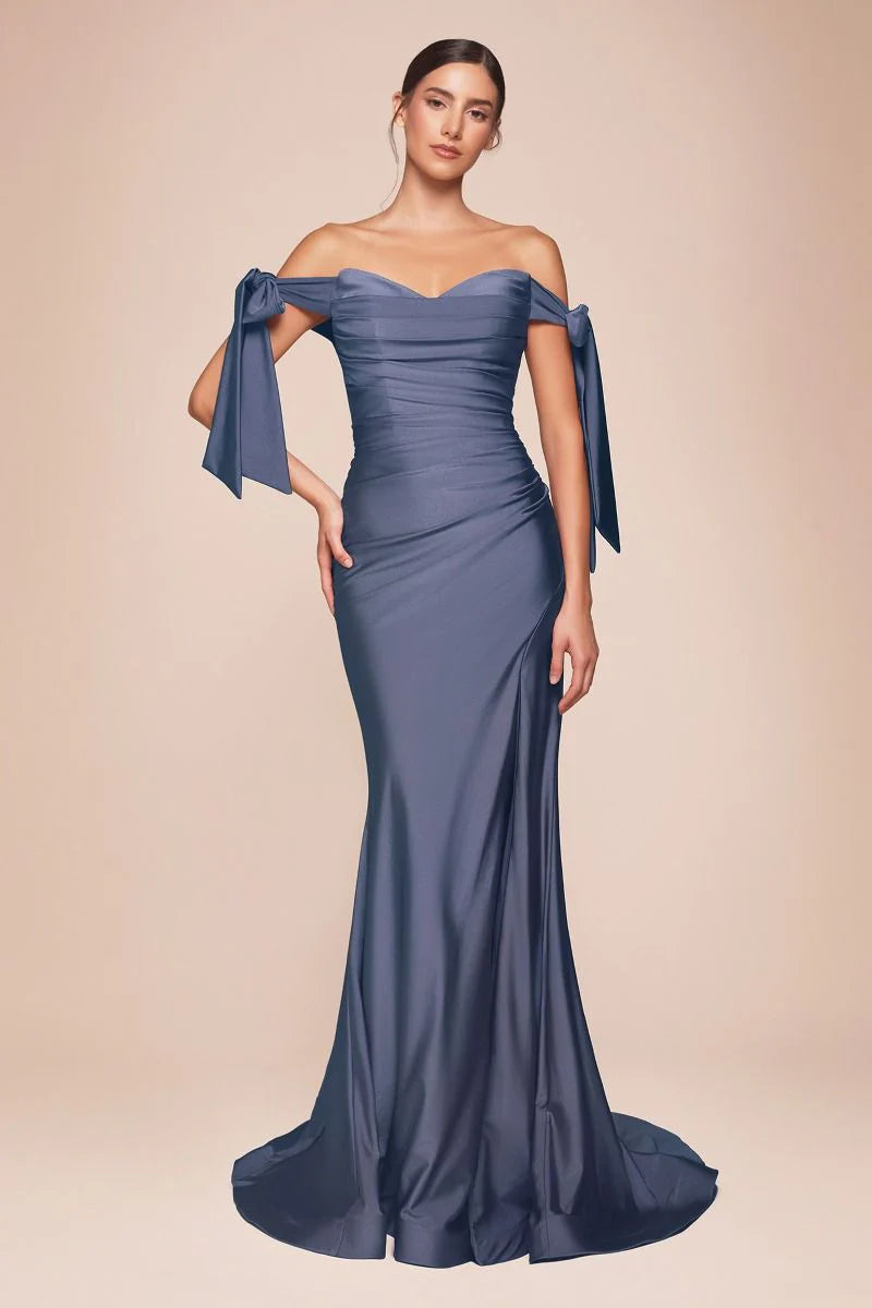 Amber Gown - Smoky Blue