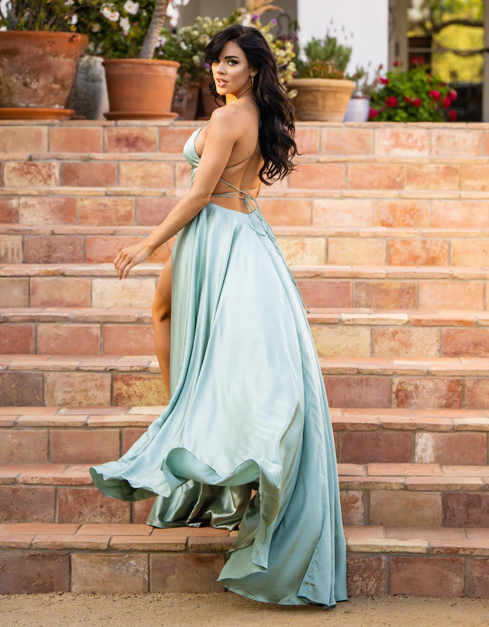 Liliana Gown - SAGE-FINAL SALE