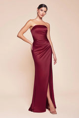 Nicolette Gown - Burgundy