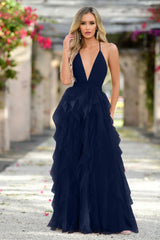 Alances Maxi Dress - Navy