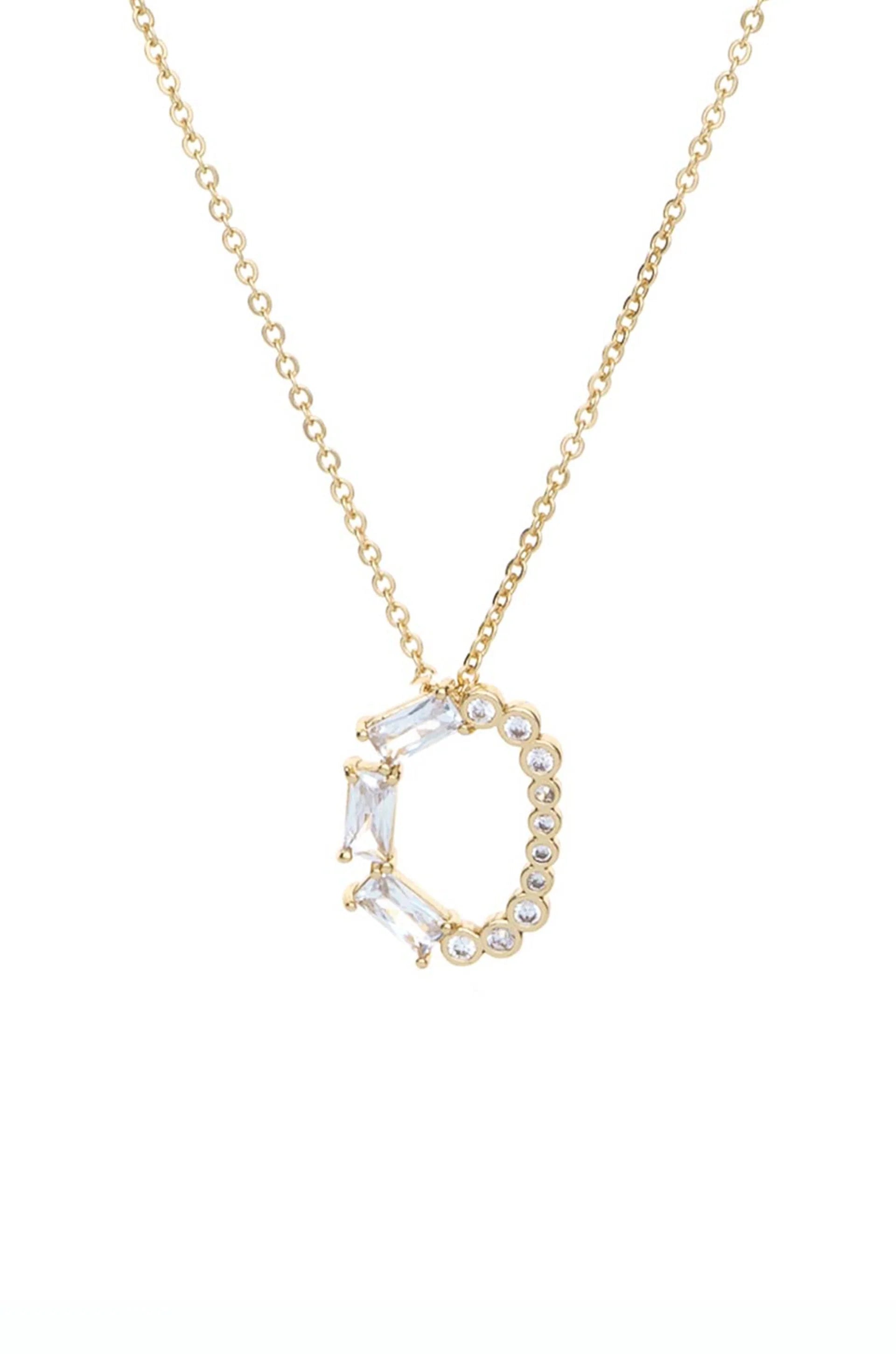 Mixed Crystal Initial Necklace