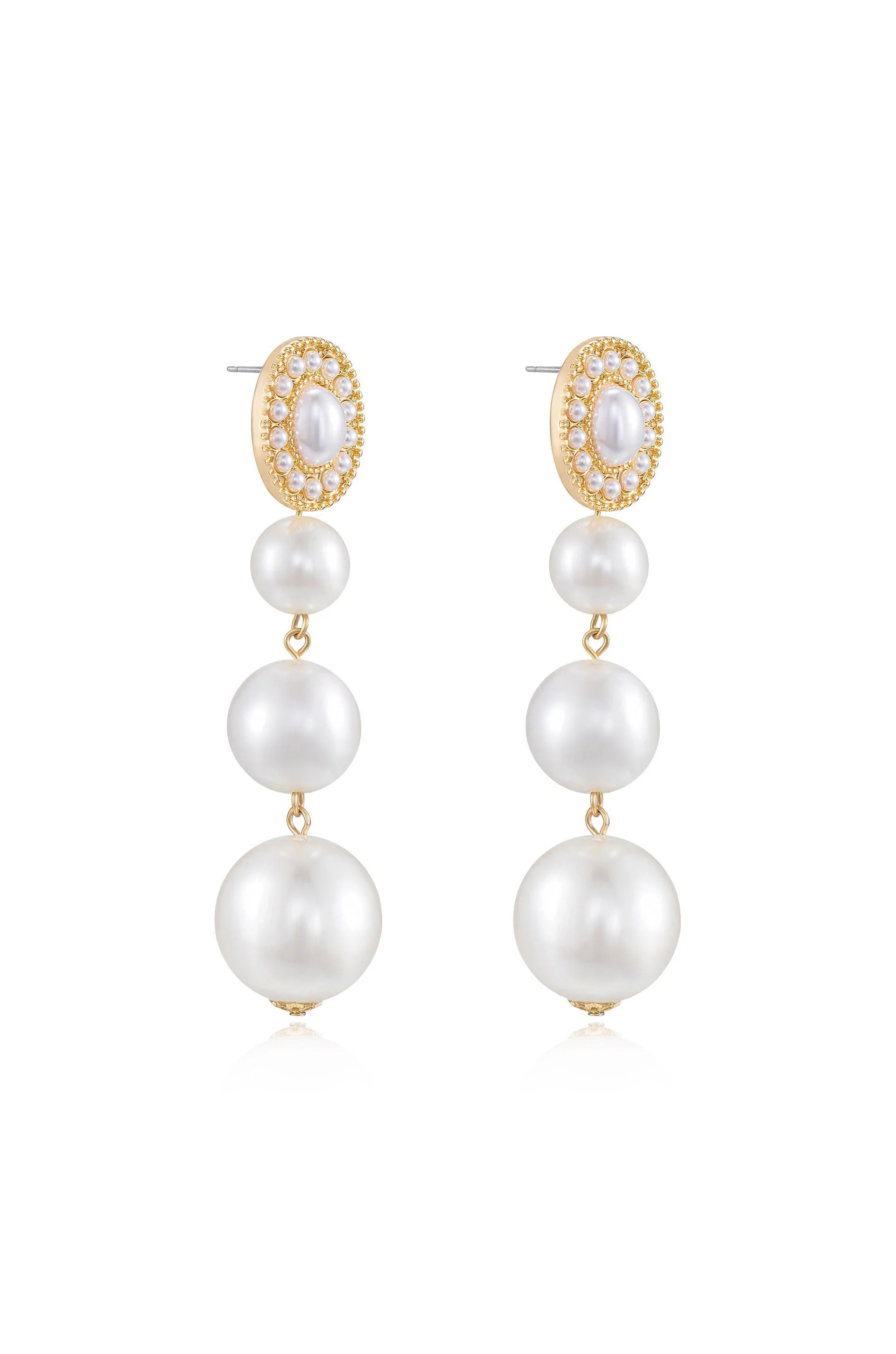 Graduating Pearl Dangle Earrings