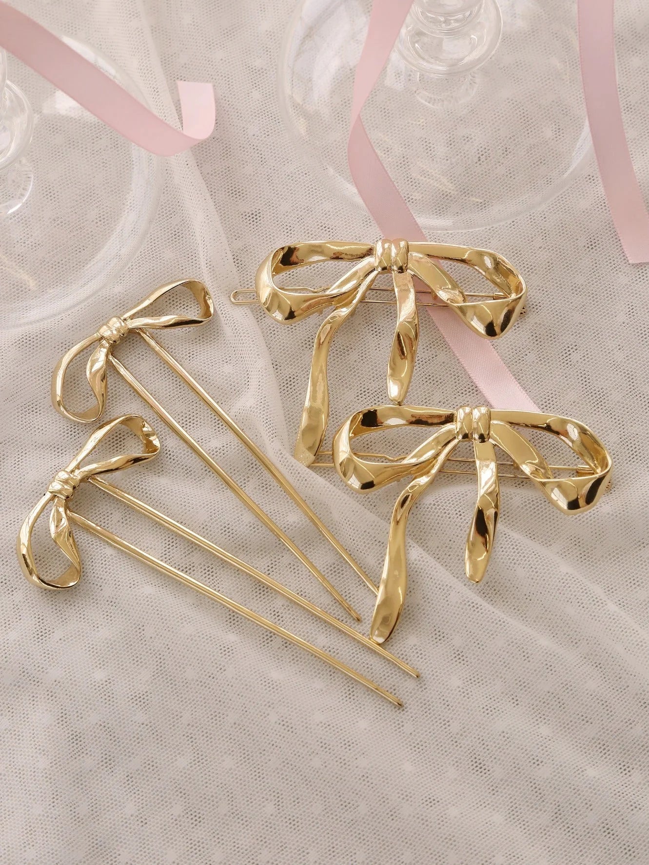 Bow Organica Hair Pin