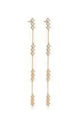 Linear Crystal Drop Earrings