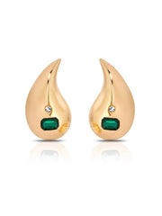 Emerald Droplet Earrings