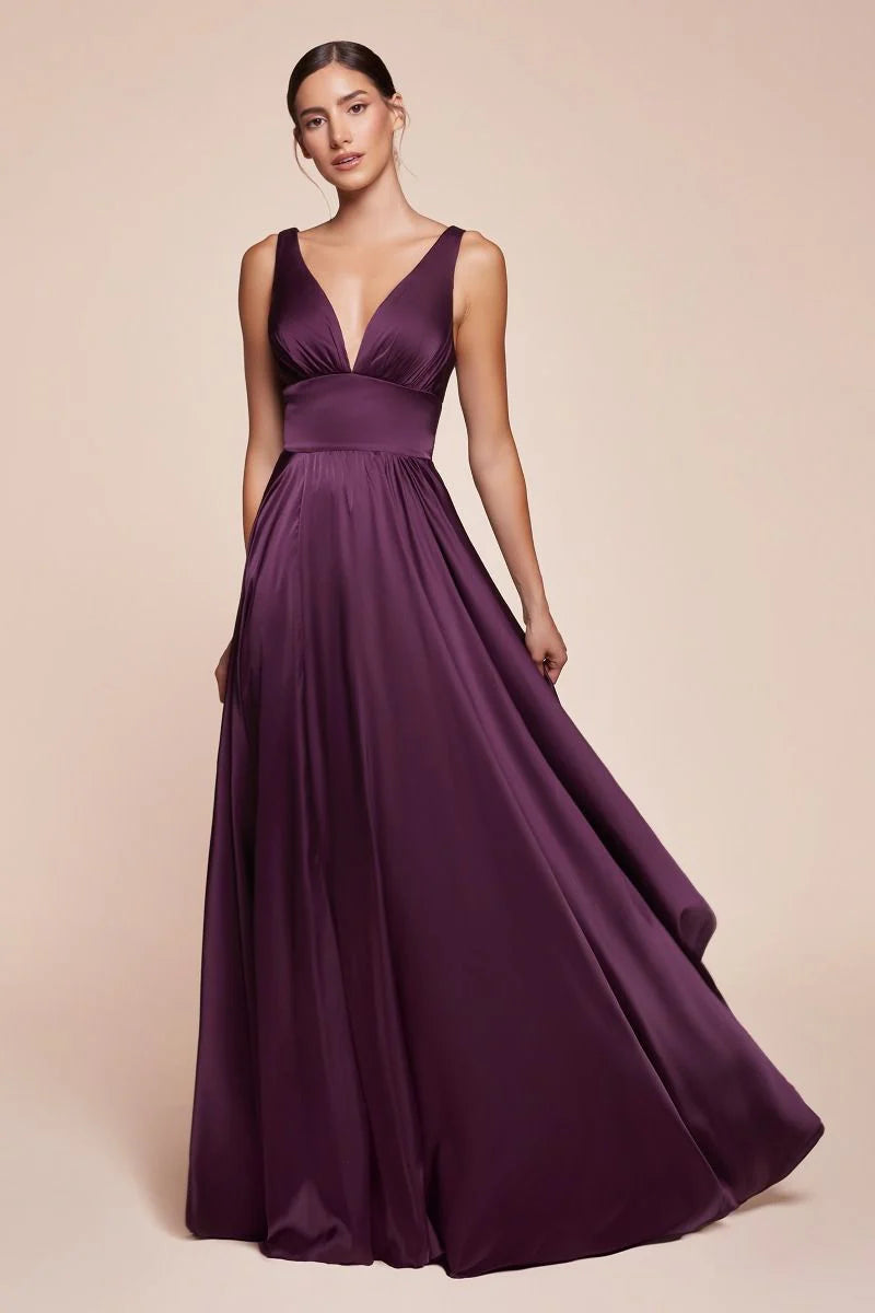 Kinsley Gown - Eggplant