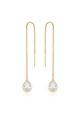 Barely There Chain and Crystal Dangle Earrings