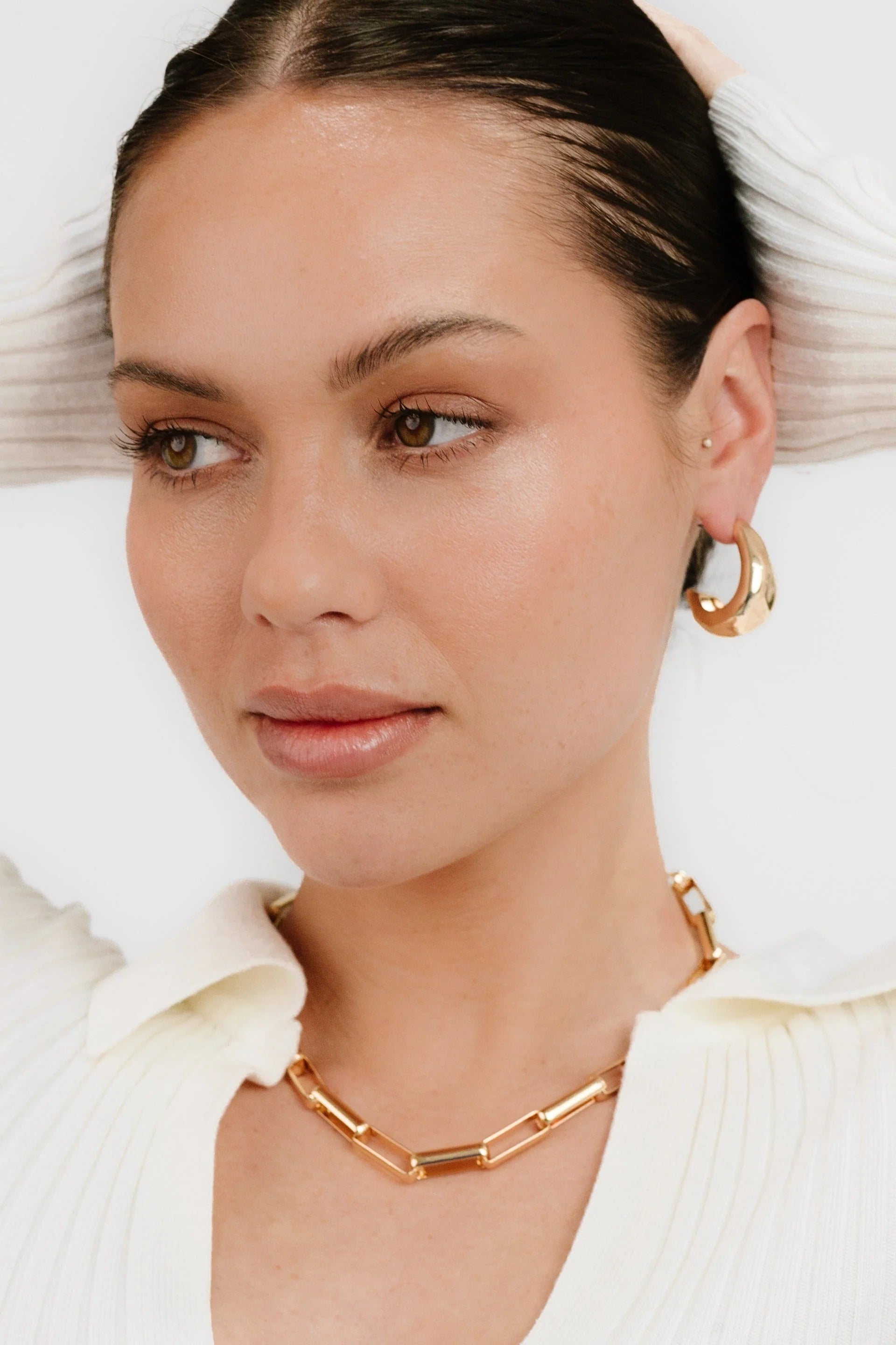 True Golden Hoop Earrings