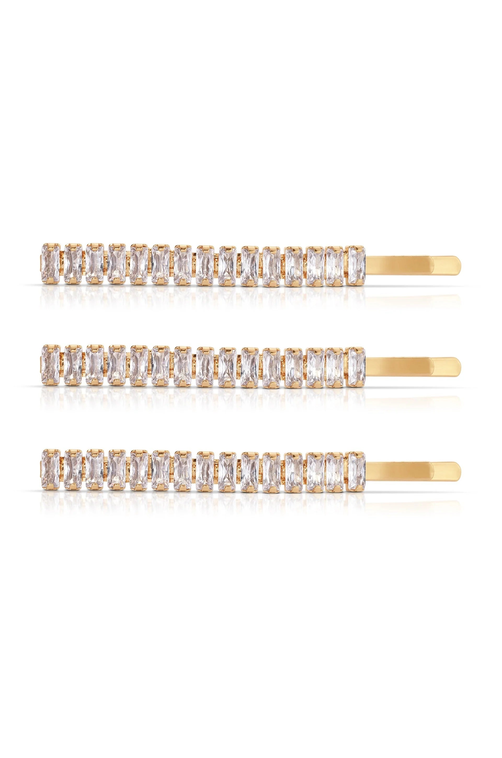 Narrow Crystal Roads Hair Pin Set