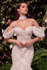 WL031-Detachable Wings Mermaid Wedding Gown-Andrea & Leo