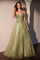 MARSEILLE GOWN - STRAPLESS LAYERED TULLE A-LINE DRESS