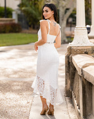 Tahlia Midi Dress - WHITE - FINAL SALE