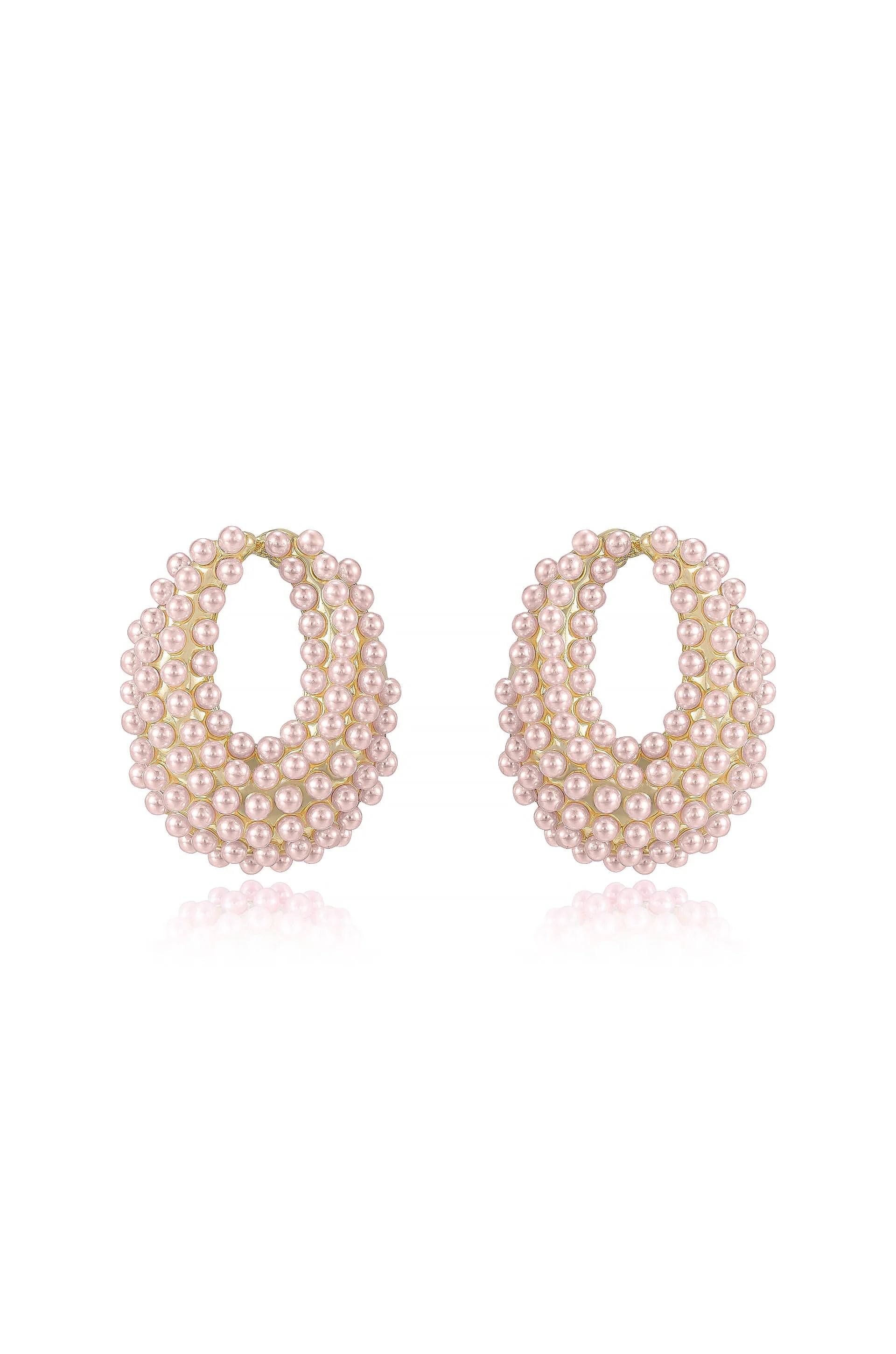 Classic Pearl Cluster Stud Earrings