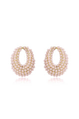 Classic Pearl Cluster Stud Earrings