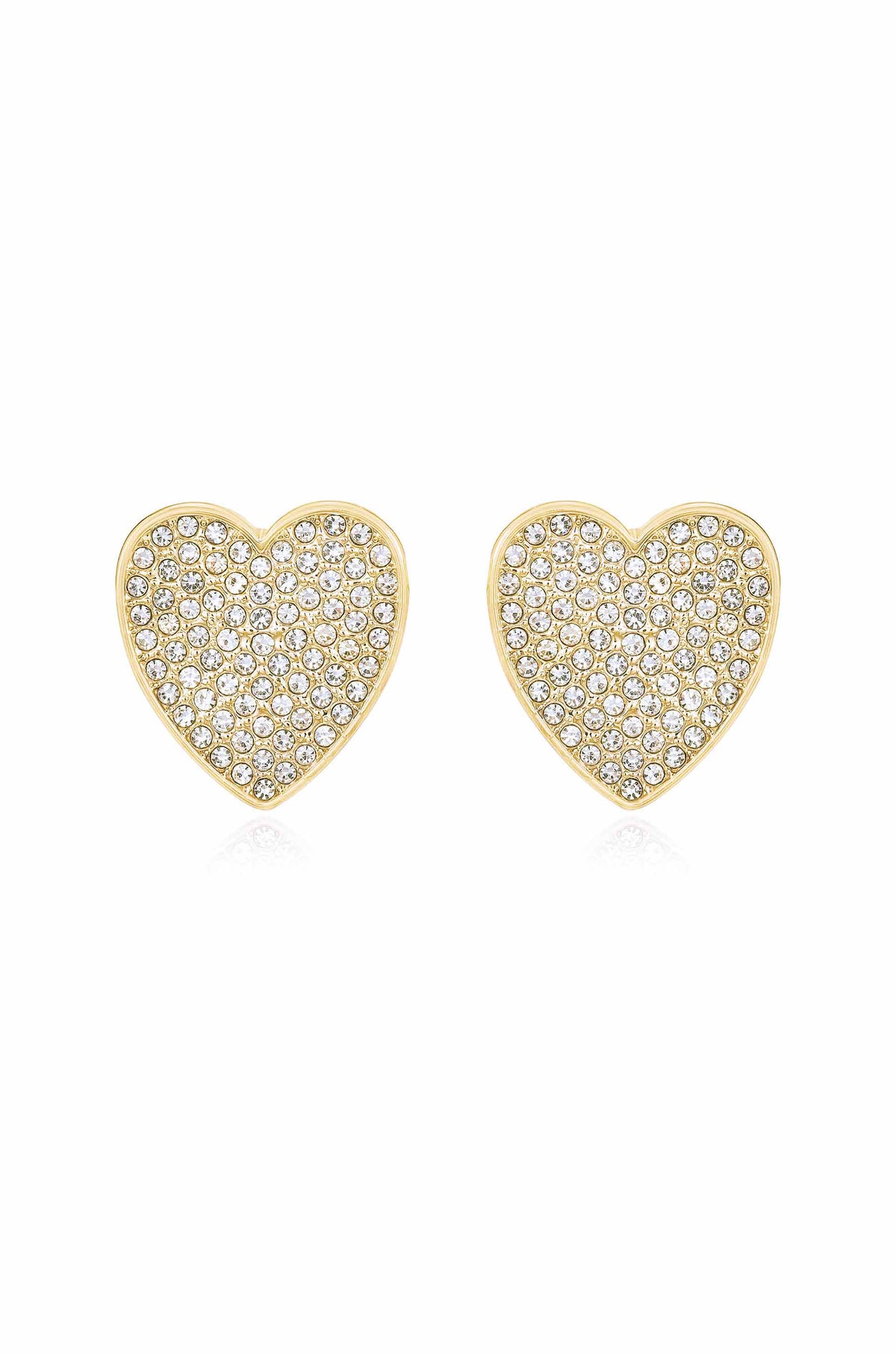 Love On Down Crystal Heart Stud Earrings