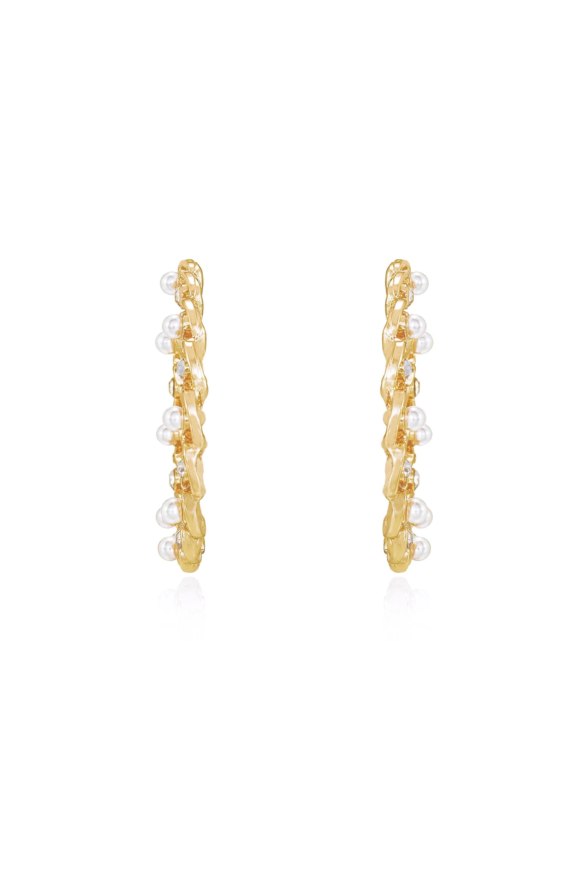 Elite Crystal Hoop Earring